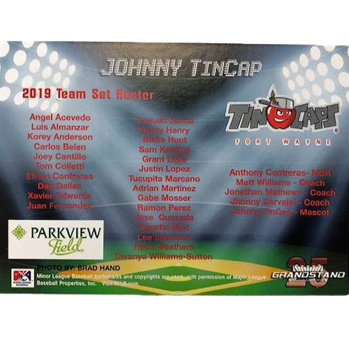 Fort Wayne TinCaps 2019 Team Card Set Fort Wayne TinCaps Official Store