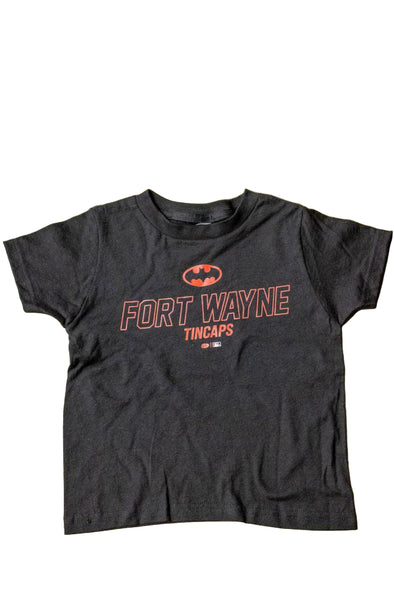 Fort-Wayne-TinCaps-2025-Youth-Batman-Black-Tee