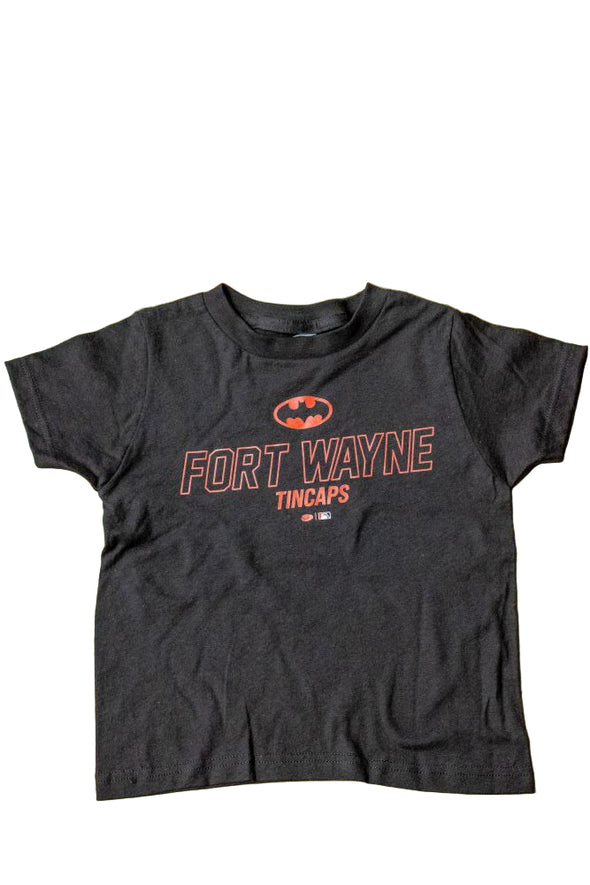 Fort-Wayne-TinCaps-2025-Youth-Batman-Black-Tee