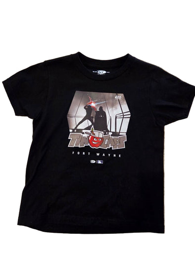 Fort-Wayne-TinCaps-2025-Youth-Star-Wars-Black-Tee