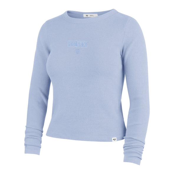 Fort Wayne TinCaps Baby Rib Mist Ladies LS