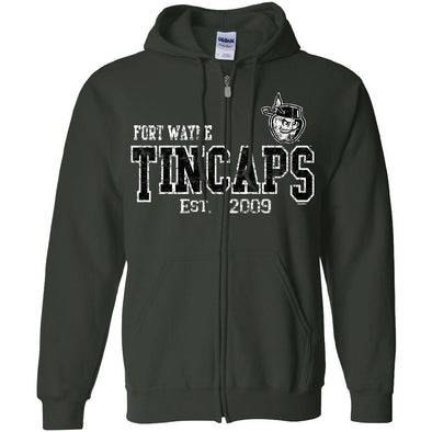 Fort Wayne TinCaps Ever Forest Full Zip Hooded Sweatshirt