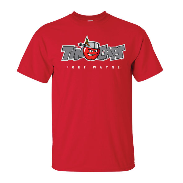 Fort Wayne TinCaps Primary Logo Red Tee
