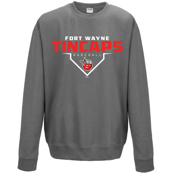 Fort Wayne TinCaps Raycon Steel Gray Crewneck