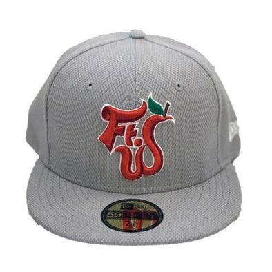 Fort Wayne TinCaps FTW BP: On-field 59FIFTY Light Gray Cap