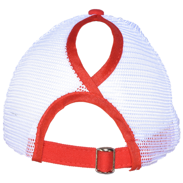 Fort Wayne TinCaps Lumi Red Ponytail Ladies Cap Back