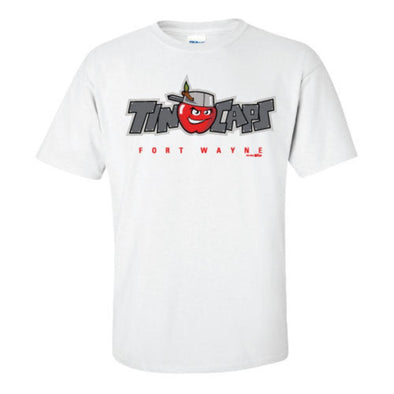 Fort Wayne TinCaps Primary Logo White Tee