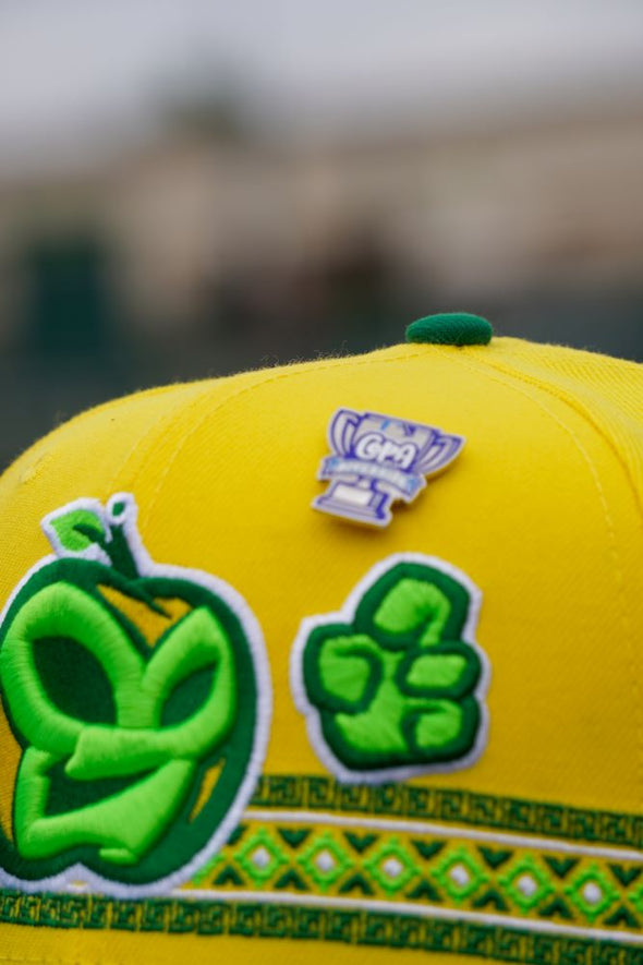 Fort Wayne Manzanas Luchadoras 2025 9FIFTY Yellow Snapback Cap
