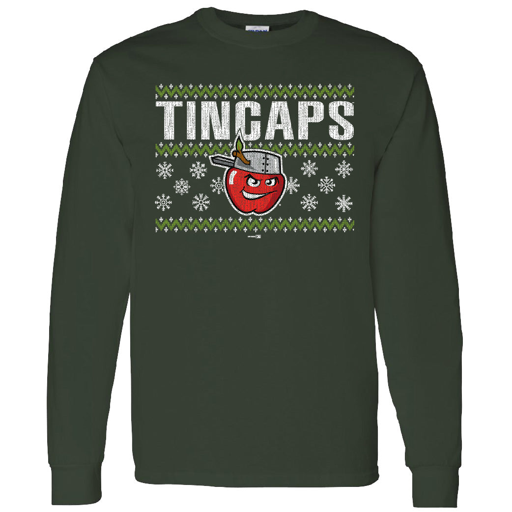 Fort Wayne TinCaps Snowflake Long Sleeve Shirt – Fort Wayne TinCaps ...