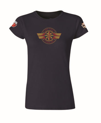 Fort Wayne TinCaps 2022 MARVEL Captain Marvel Ladies T-Shirt