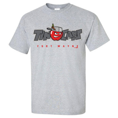 Fort Wayne TinCaps Gray Official Logo Tee
