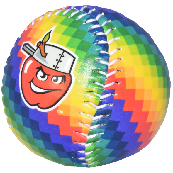 Fort Wayne TinCaps Logo Ball Rainbow