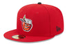 Fort Wayne TinCaps On-Field 59FIFTY All Red Alternate Cap