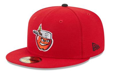 Fort Wayne TinCaps On-Field 59FIFTY All Red Alternate Cap