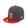 Fort Wayne TinCaps On-Field 59FIFTY Alternate Charcoal/Gray Cap