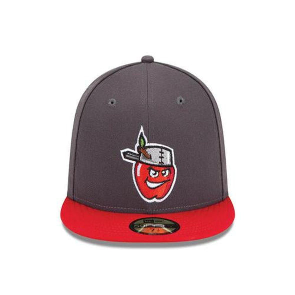 Fort Wayne TinCaps On-Field 59FIFTY Alternate Charcoal/Gray Cap 2