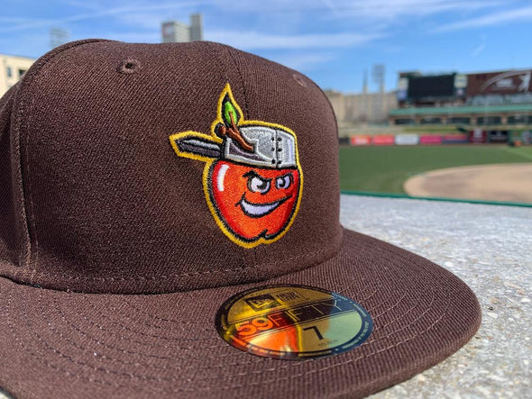 Fort Wayne TinCaps On-Field 59FIFTY Sunday Brown Cap 2